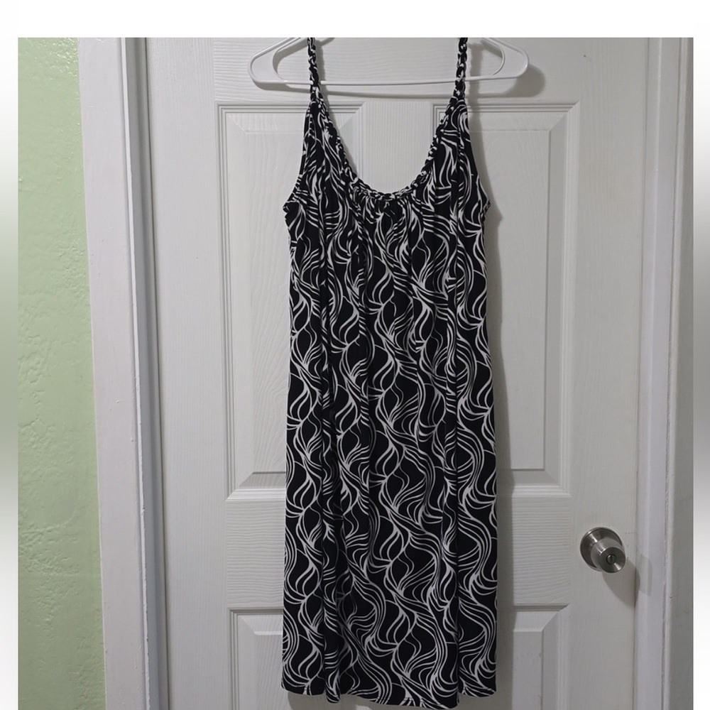 Lane Bryant size 18/20 dress, black-and-white